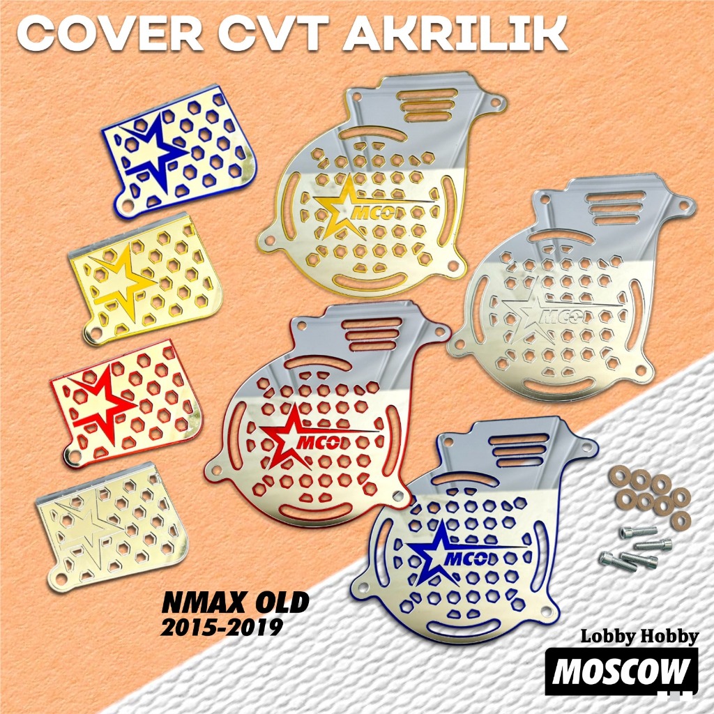 COVER CVT YAMAHA NMAX TUTUP COVER CVT AKRILIK NMAX 155 LAMA NMAX OLD TAHUN 2015 2016 2017 2018 2019 