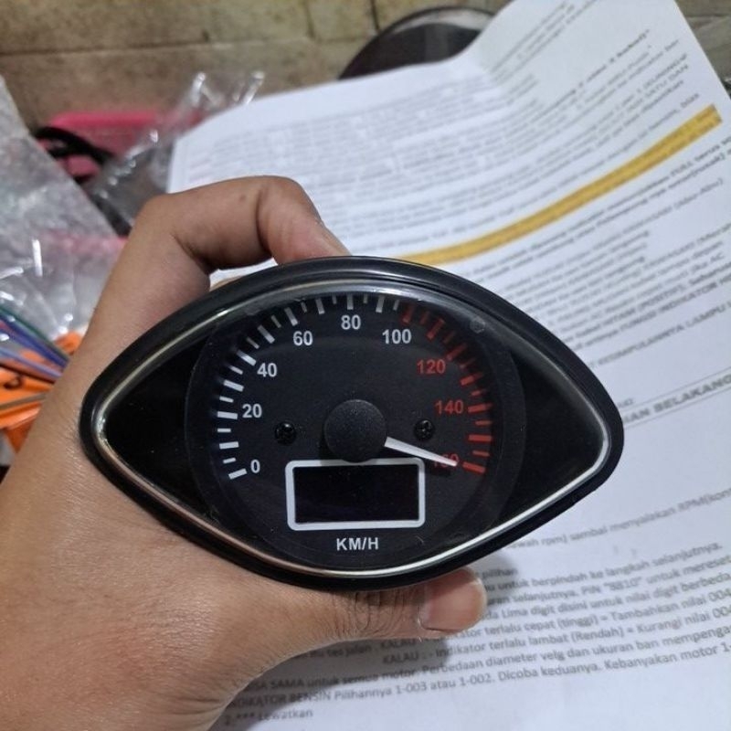 Speedometer spido spedo digital vespa super sprint mata vespa clasic