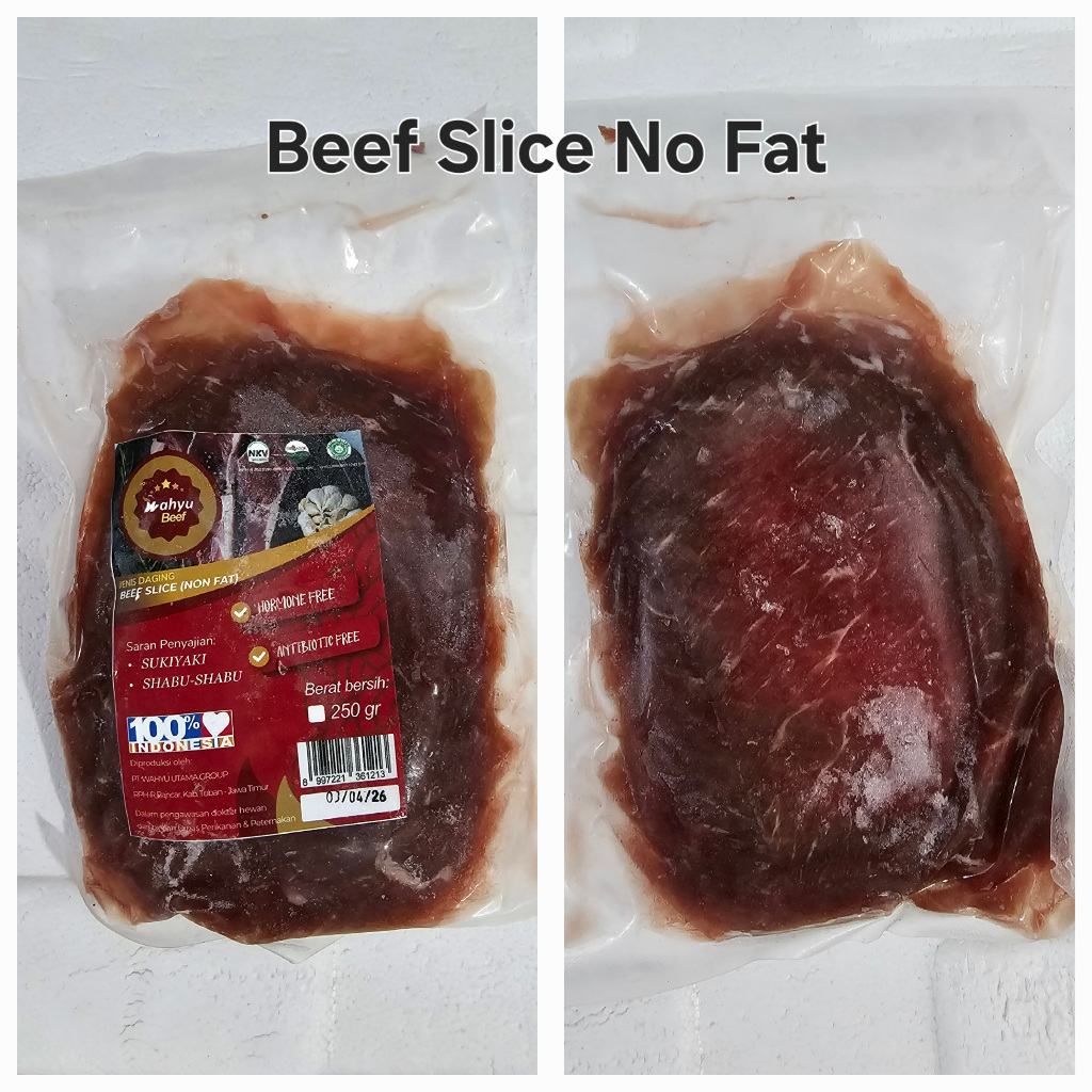 

BEEF SLICE NO FAT ORGANIC GRASSFED 250 GRAM