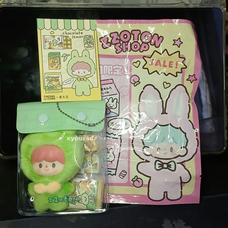 (READY) Zzoton Pouch Plushie Frog Hijau Mini Keychain Bagcharm