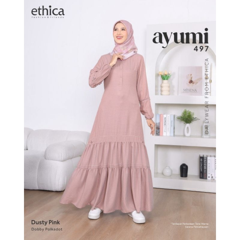 ETHICA GAMIS MOTIF POLKADOT AYUMI 497 SERIES/DRESS ADEM RAYON PREMIUM