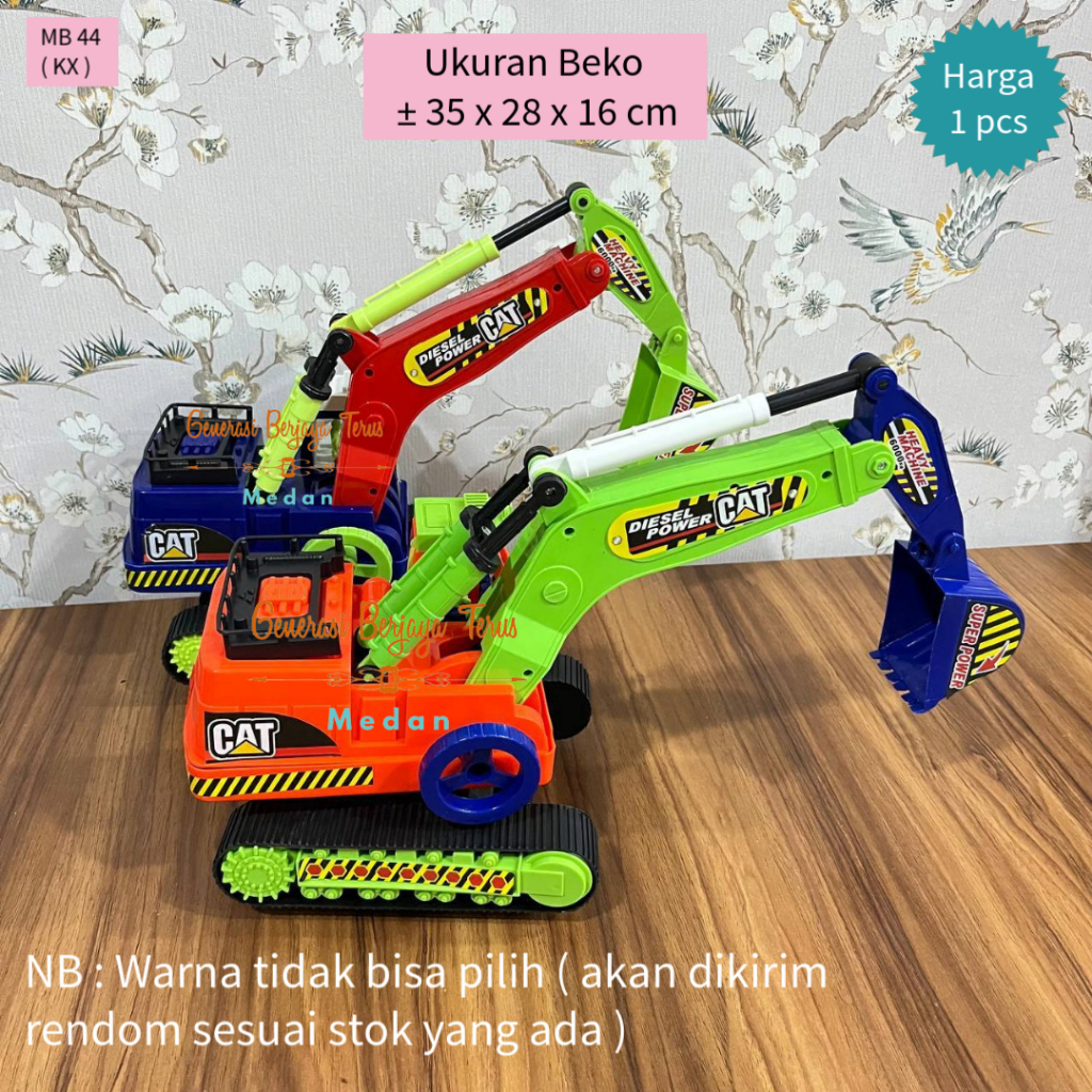 Generasi Berjaya Terus - Mainan Truck Exvacator / Mainan Truk Beko / Mainan Beko Jumbo / Truck Beko 