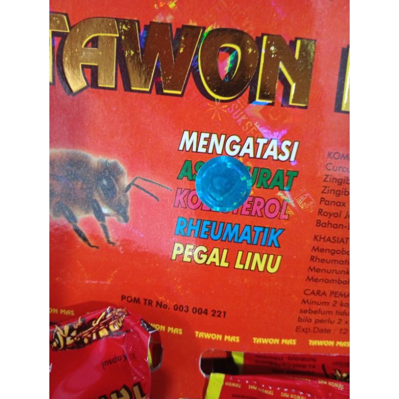 kapsul herbal tawon mas  renteng original maju sukses