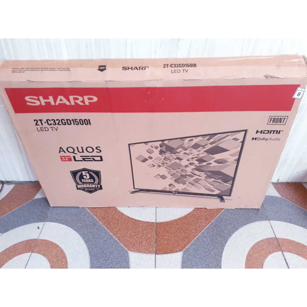 TV LED SHARP 32in Digital TV Terbaru Kondisi Normal Mulus Seperti baru