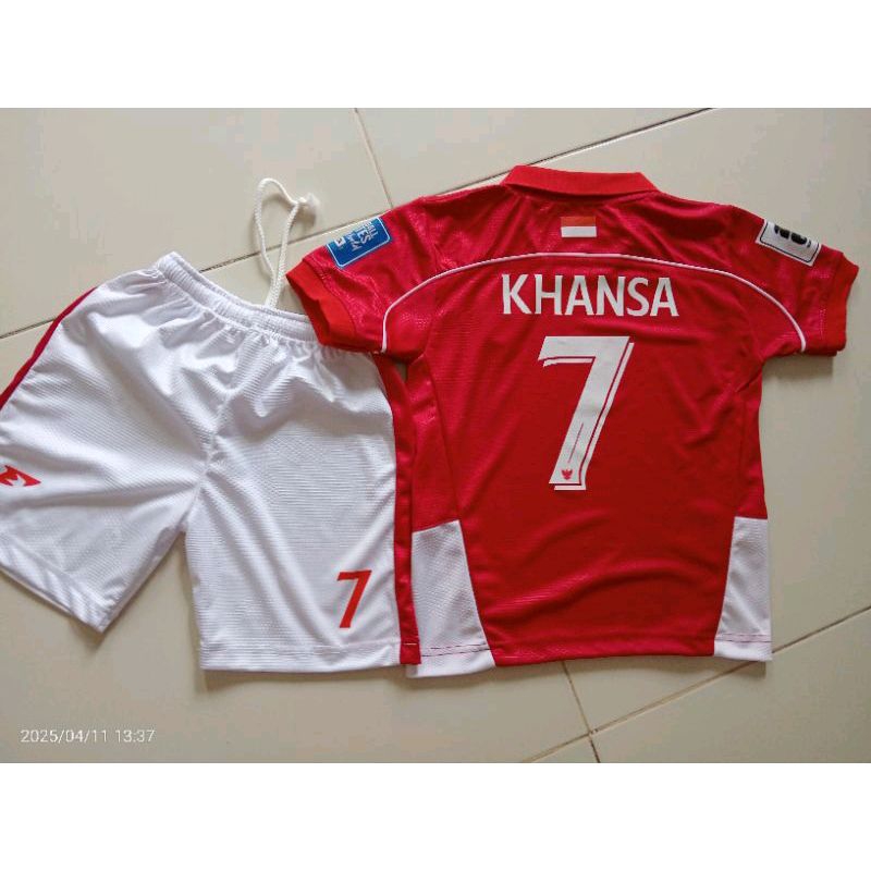 jersey timnas Indonesia anak / setelan Jersey anak timnas indonesia