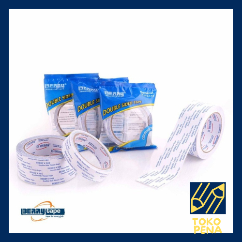 

BERRY - Double Tape 12 mm x 10 Yard / 24 mm x 10 Yard / Double Tape 1" 1/2" 1 inch 1/2 inch