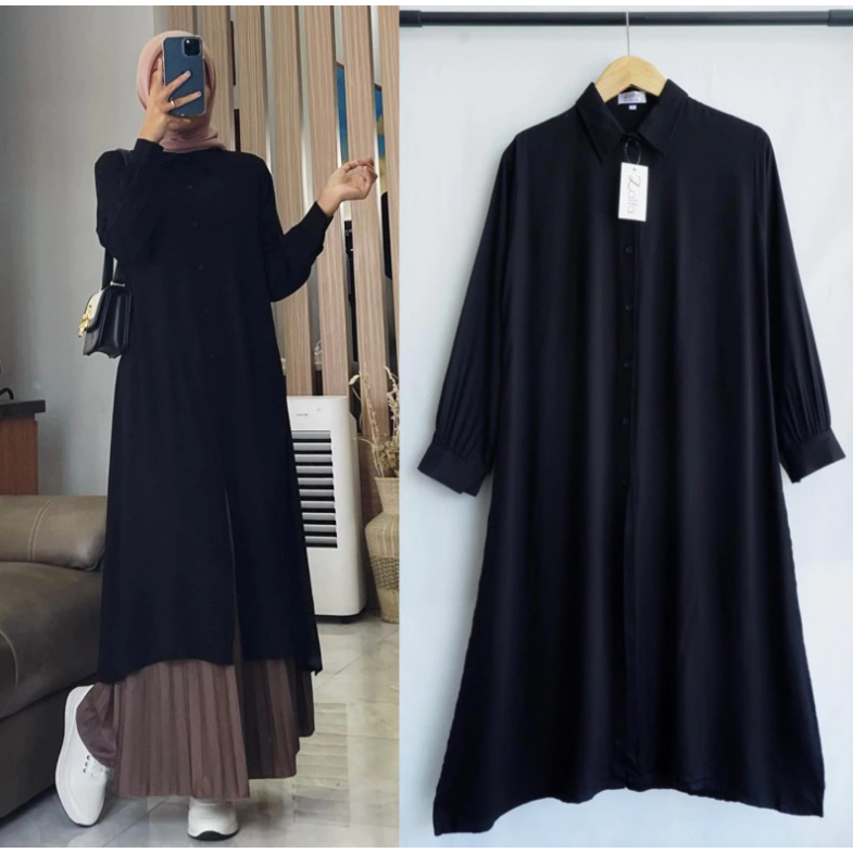 Atsan Tunic Bahan Adem Thunik Muslim Kmj Tunix Cwek Prempuan Tunic Fashion Korea Polos Tunik Tunik R