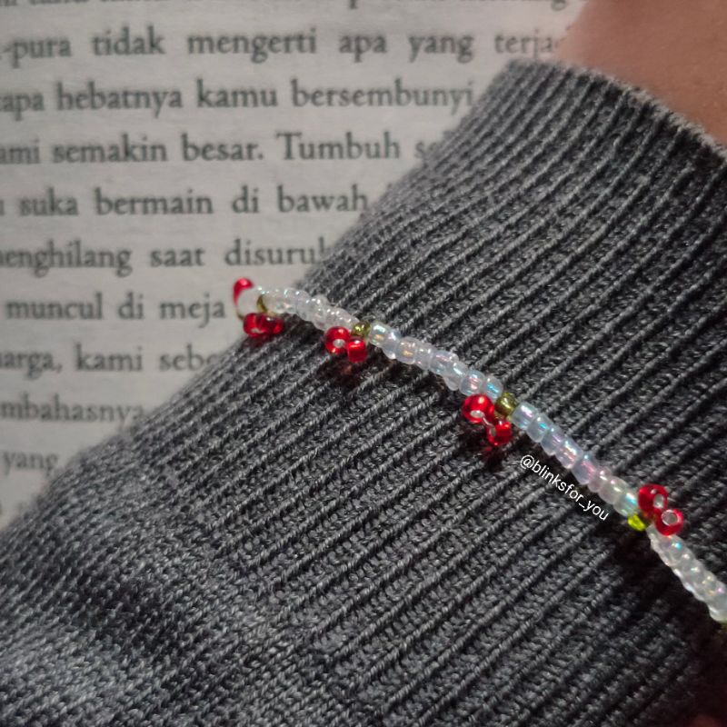Cherry fields bracelet | beads bracelet