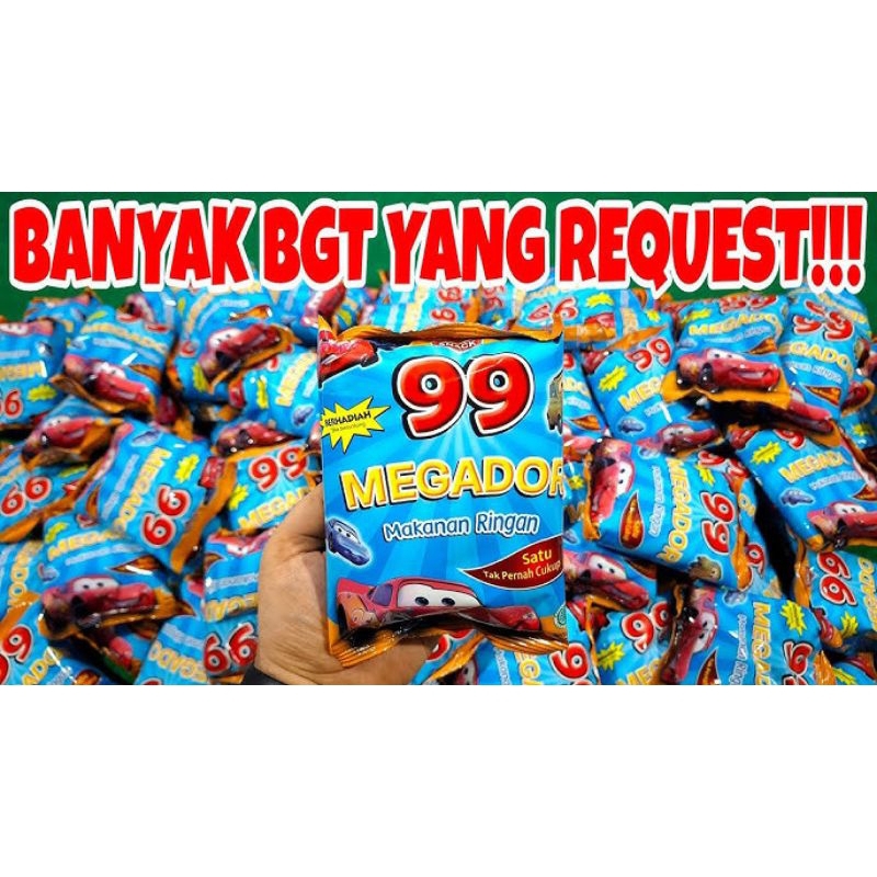 

SNACK BERHADIAH VIRAL MEGADOR 99 1 PACK ISI 10 PCS