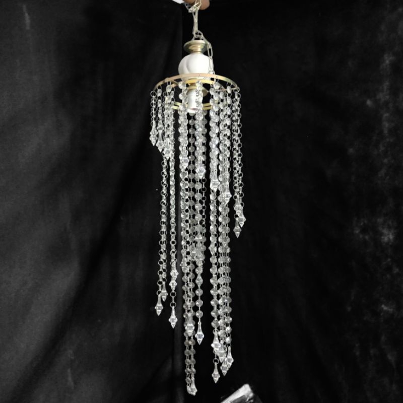 Lampu Hias Gantung Chandelier Selenang Lampu Hias Gantung Kristal Akrilik
