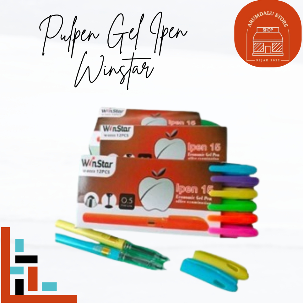 

PULPEN GEL WINSTAR IPEN 15 0.5MM ISI 12PCS