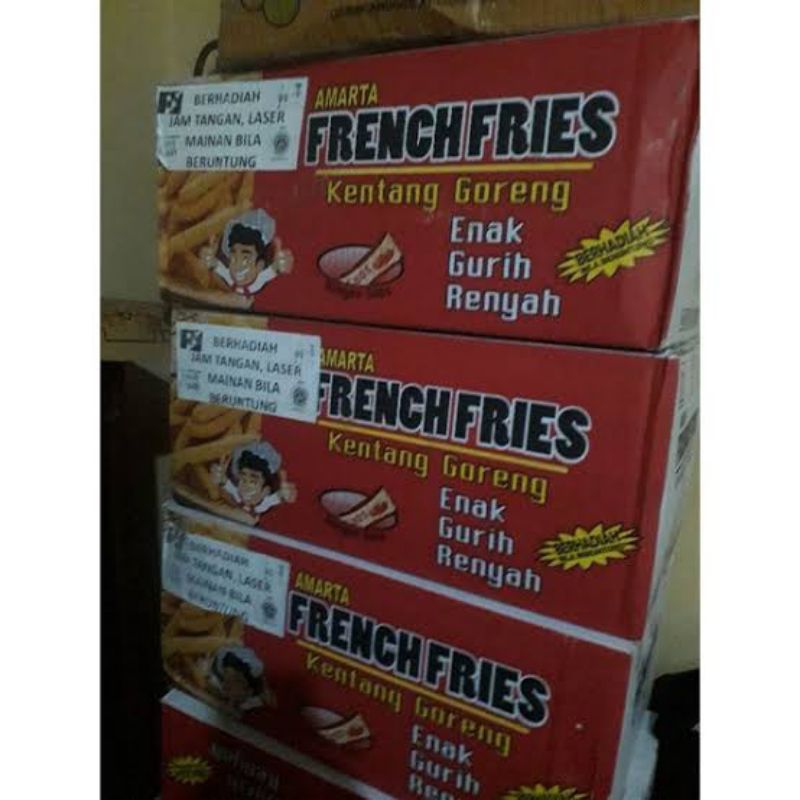 

SNACK BERHADIAH AMARTA FRENCH FRIES 1 BALLS ISI 10 PCS