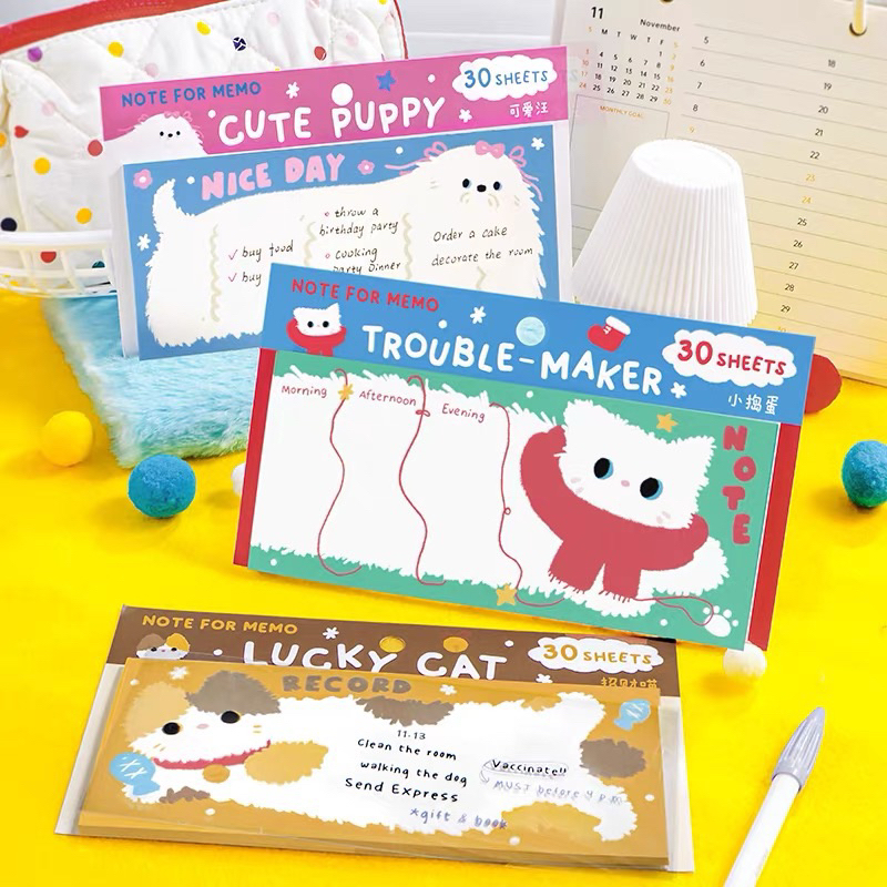 

Buku Tulis Notebook/Buku Catatan/Memo Tempel Panjang Dapat Disobek Lucu Alat Tulis Sekolah Anak Kartun Stationary