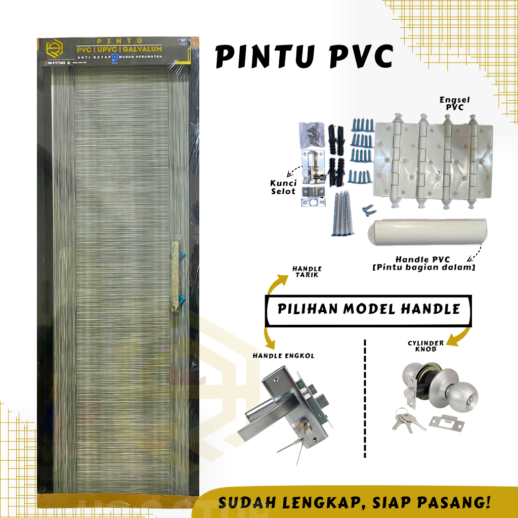 PUSO - PINTU PVC TEBAL MINIMALIS