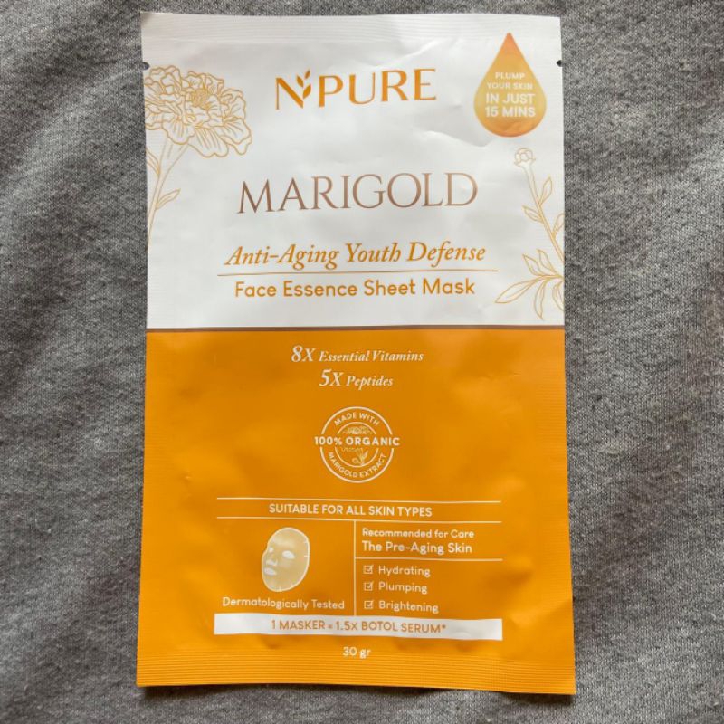 NPURE Marigold Sheet Mask