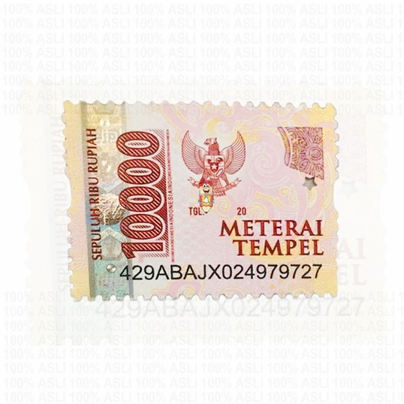 

meterai tempel 10000