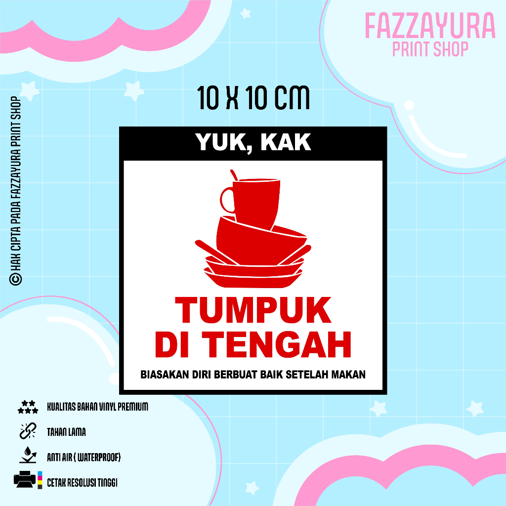 

STICKER TUMPUK DI TENGAH 10 X 10 CM