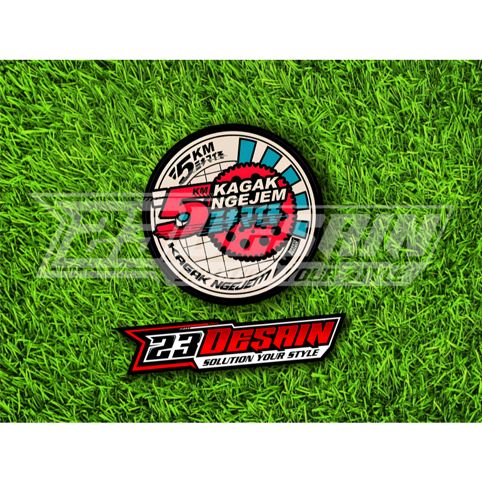 Stiker 5km Kagak Ngejem Racertees| Stiker 2 Stroke 2 Tak Cutting STIKER KAGAK NGEJEM