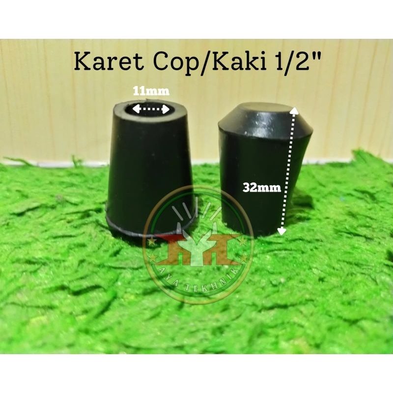 karet Kaki 1/2 Inch / Karet Cop 1/2 Inch / Karet Kaki Kursi 1/2 Inch / Karet Tutup Pipa 1/2 Inch / K