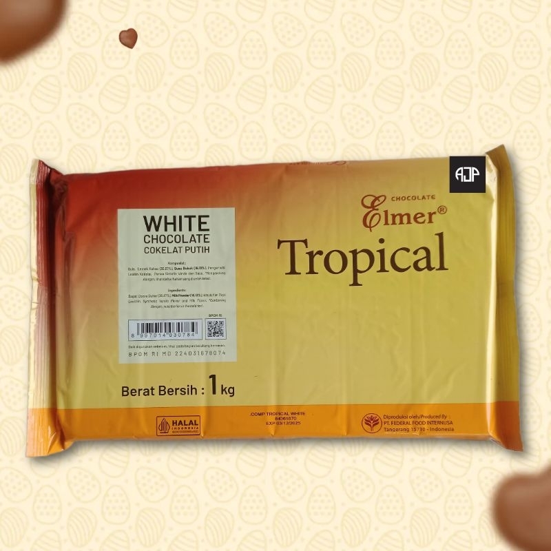 

Elmer Chocolate Compound Tropical White 1 kg