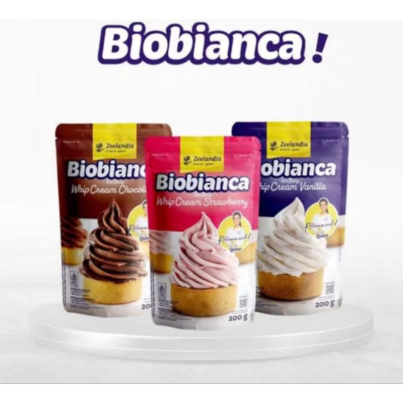 

[Whispers] BioBianca whip cream bubuk non dairy 200 gram