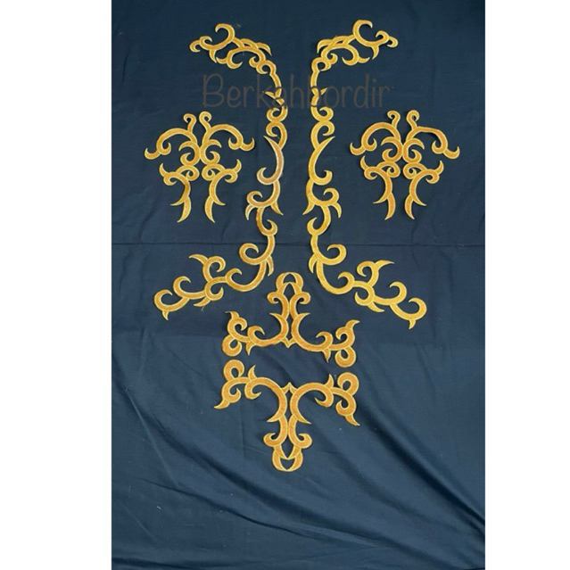 Renda bordir tempel baju laki laki dll motip sulawesi