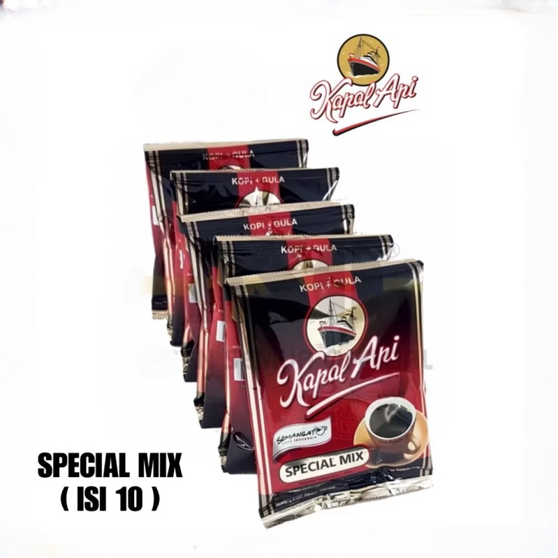 

kopi kapal api special mix + gula serenceng isi 10