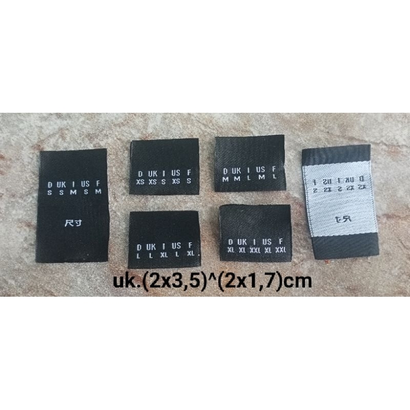 

label merek tag merek label (size) tag label