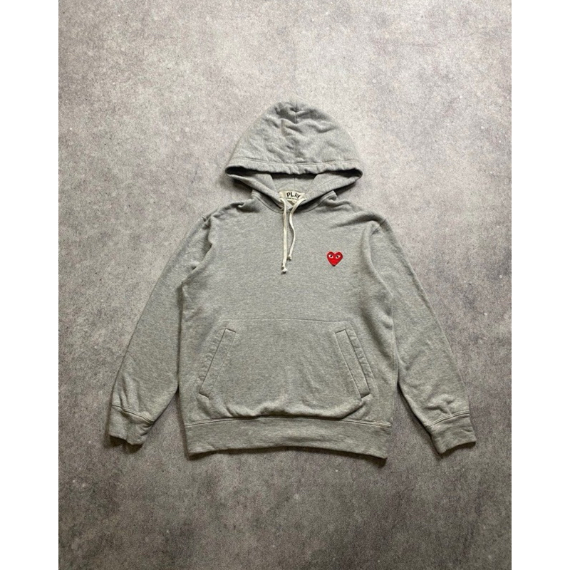 hoodie play cdg grey