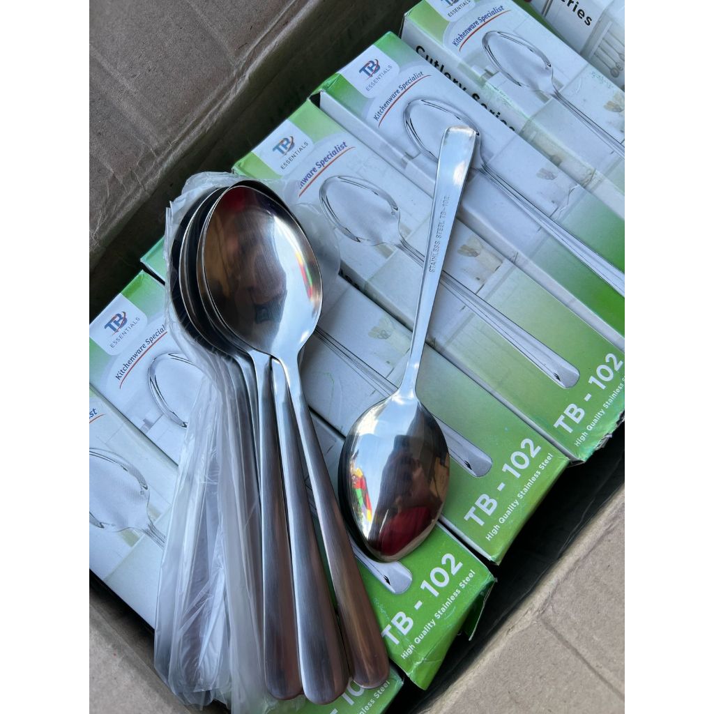 Sendok Makan Stainless Tebal DNT-102 isi 12 pcs