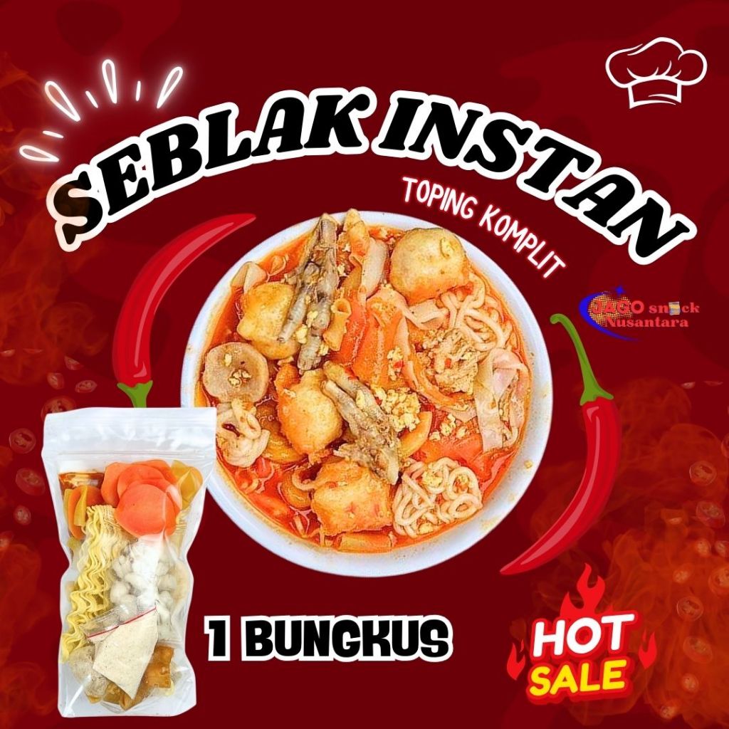 

1 BUNGKUS SEBLAK INSTAN LEVEL PEDAS - HOTPOT INSTAN