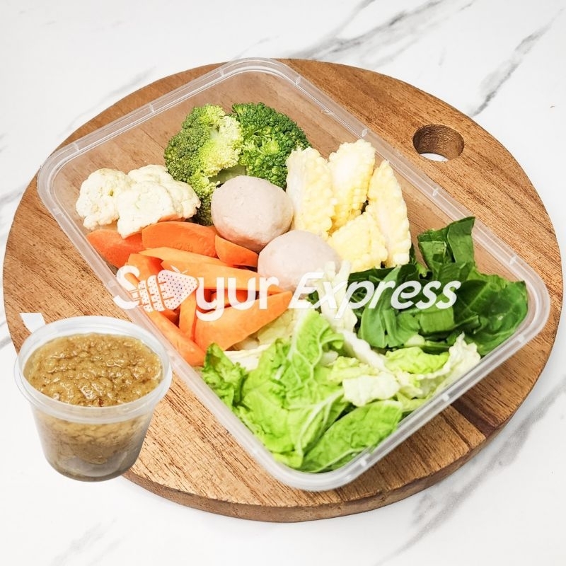 

KIRIM INSTAN Paket Foodprep Sayur Capcay 5-6 Porsi Bonus Racik Homemade Capcay NON MSG