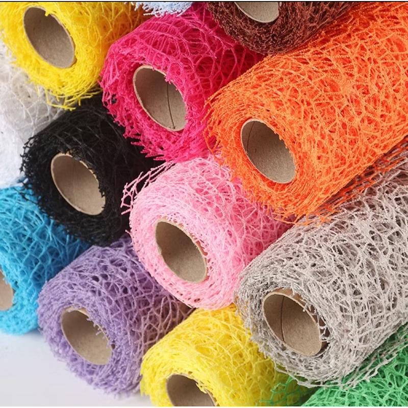 

Kertas Jaring Jala Buket Bunga Korean Jaring Spider Roll Mesh Polynet Flower Wrapping Paper Korean