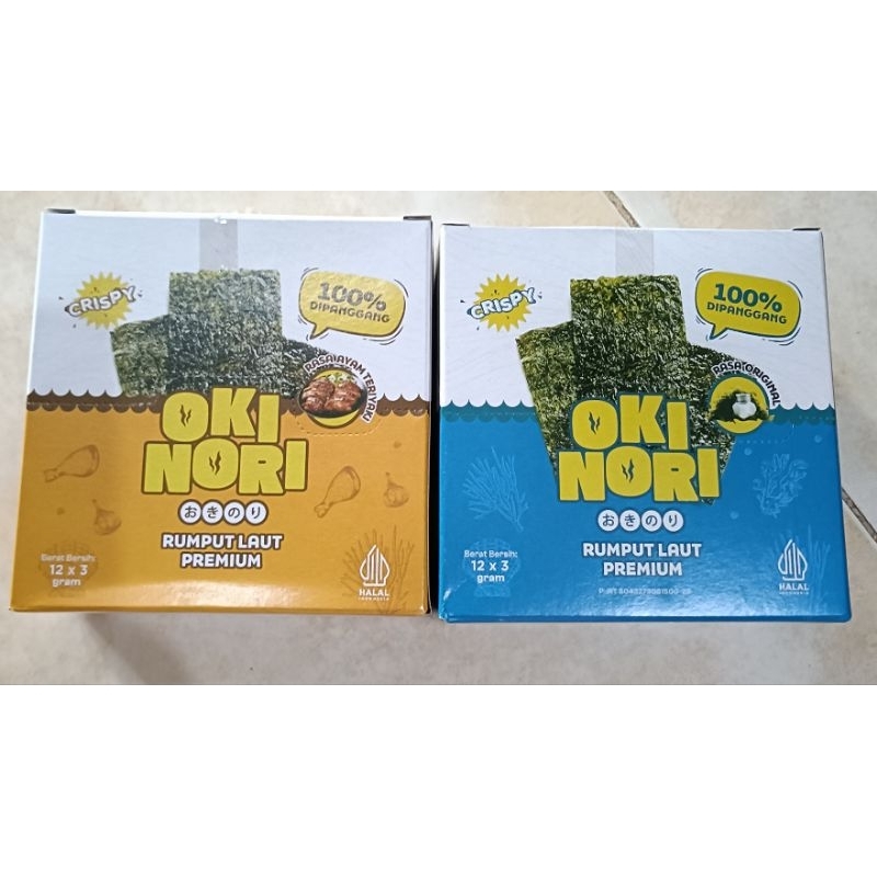 

OKi nori rumput laut sekotak isi 12