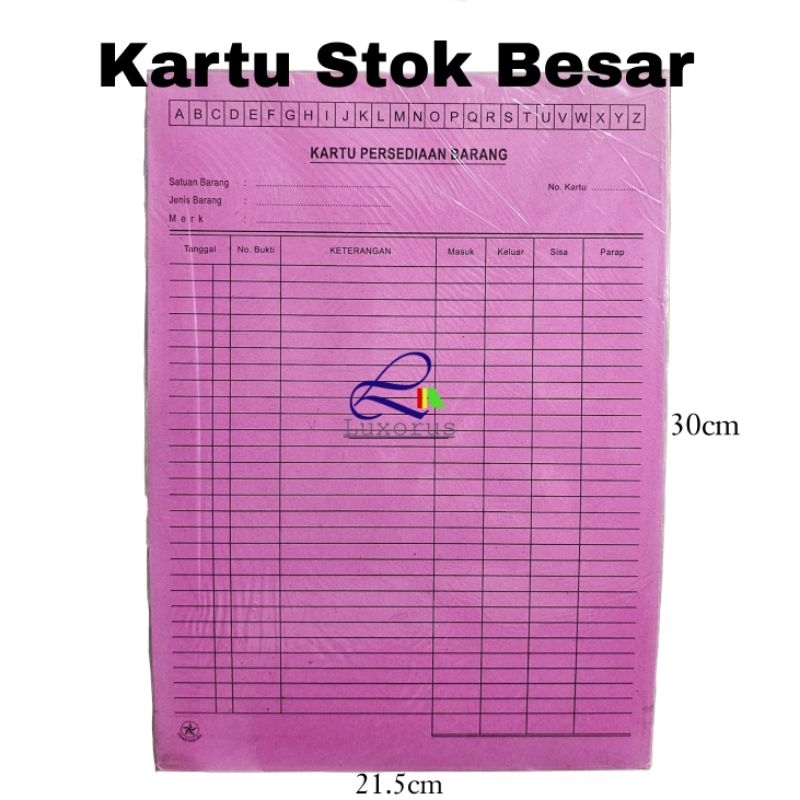

Kartu Stok Persediaan Barang Besar