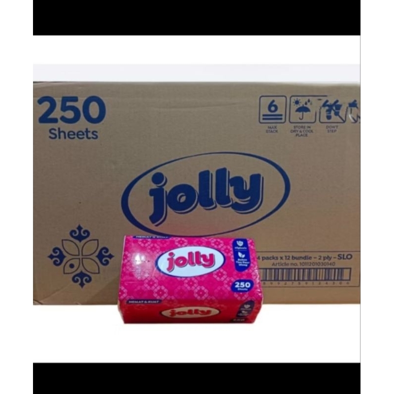 Tisu Tissue Jolly 250 Sheet 1 DUS (ISI 48)
