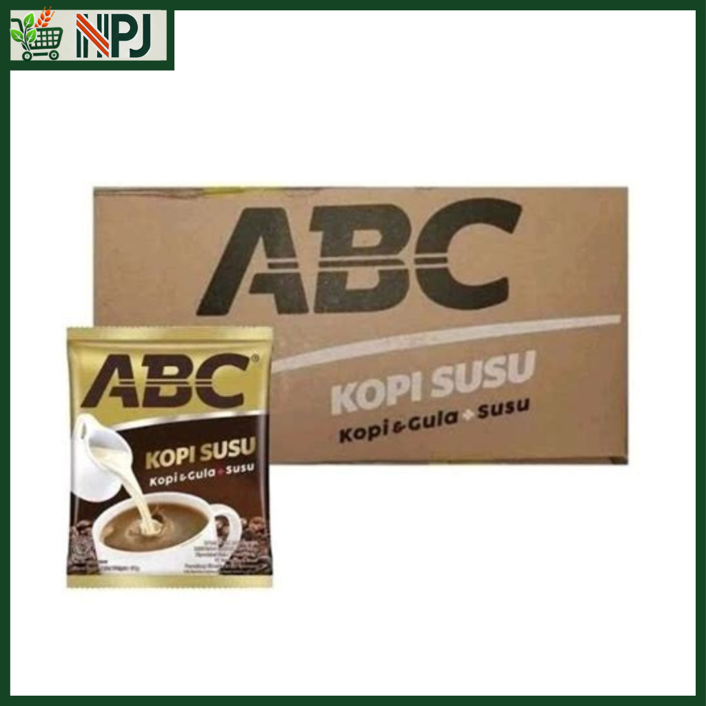 

Kopi ABC Susu Karton – Isi 12 Renceng (Total 120 Sachet) | Kopi Instan Komplit Gula + Susu