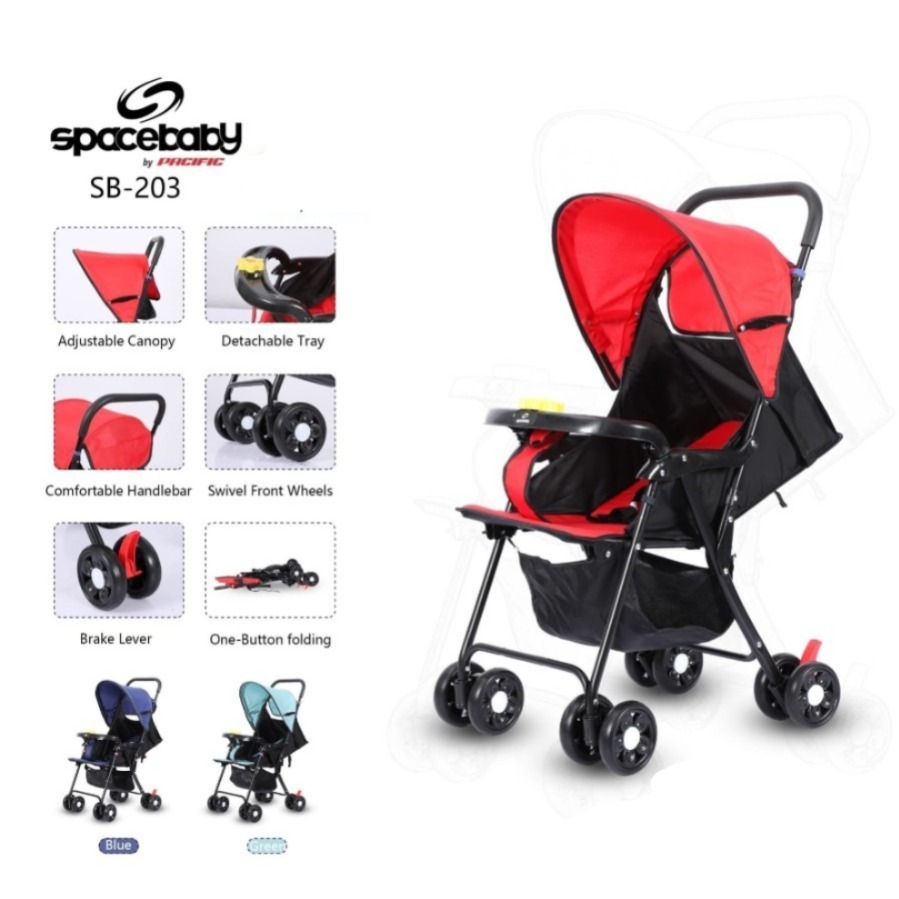 SpaceBaby Baby Stroller SB-203 / Stroller Bayi Dorongan Kereta Bayi
