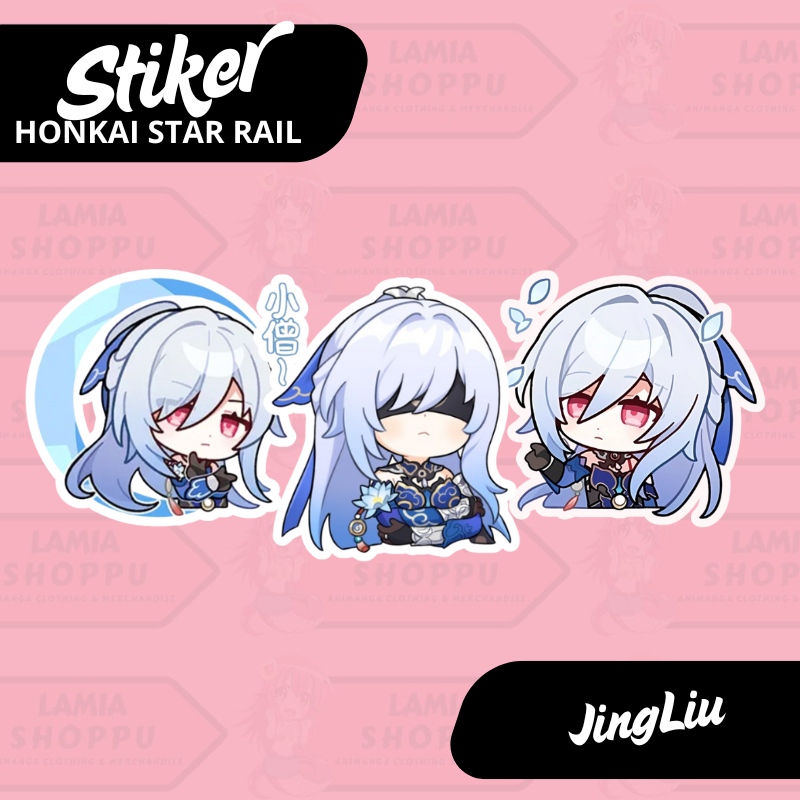 

Stiker Honkai Star Rail Jing Liu | Sticker Jingliu HSR | Merch Anime Game Vinyl Anti Air