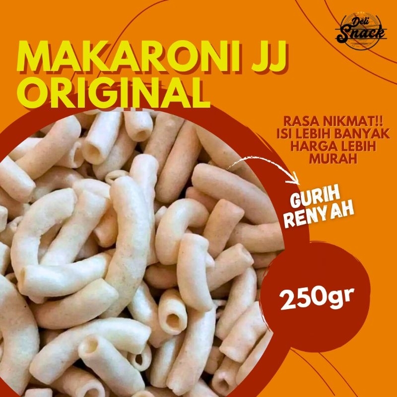 

[250gr] MAKARONI NGEMBANG ORIGINAL JJ SNACK GROSIR | Delisnack