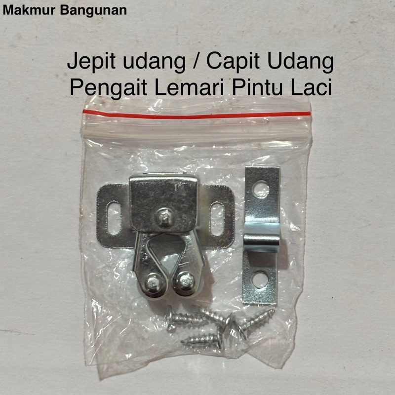Jepit Udang | Capit Udang Roller | Capitan Grendel Masa | Jepitan Pengait Lemari Pintu Laci | Jepita