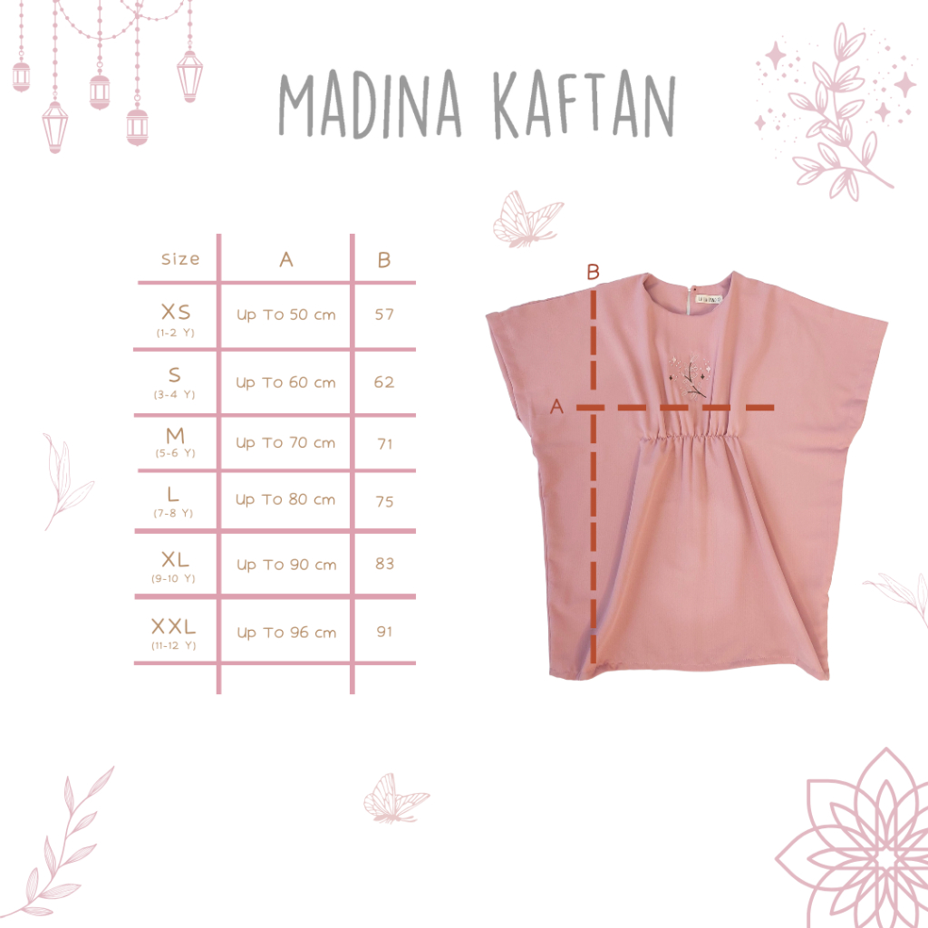 Kaftan Anak Perempuan Umur 8 9 Tahun Set Hijab Kerudung Kartan Idul Fitri Kafftan Usia 15Th Gamis Le