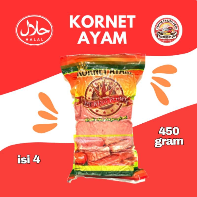 

KORNET AYAM KING FOOD 450GRAM ISI 4