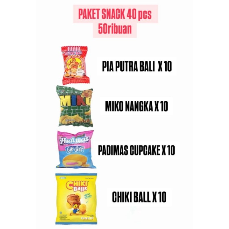 

SNACK 40pcs chikiball Miko padimas putra bali
