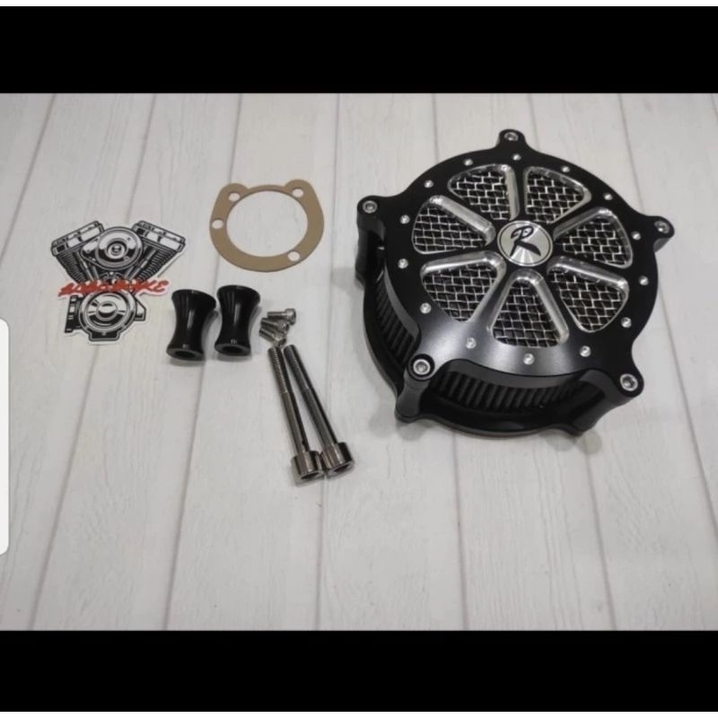 filter udara harley R style air cleaner harley touring softail dyna