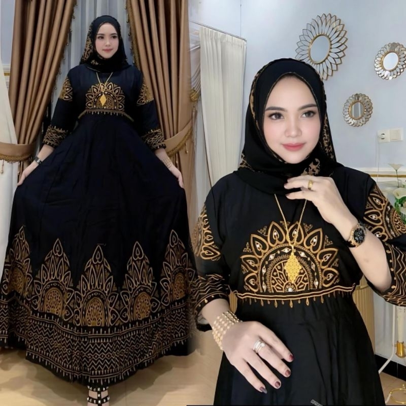GAMIS DRESS HINDI TINA RAYON TWILL BORDIR LD 110