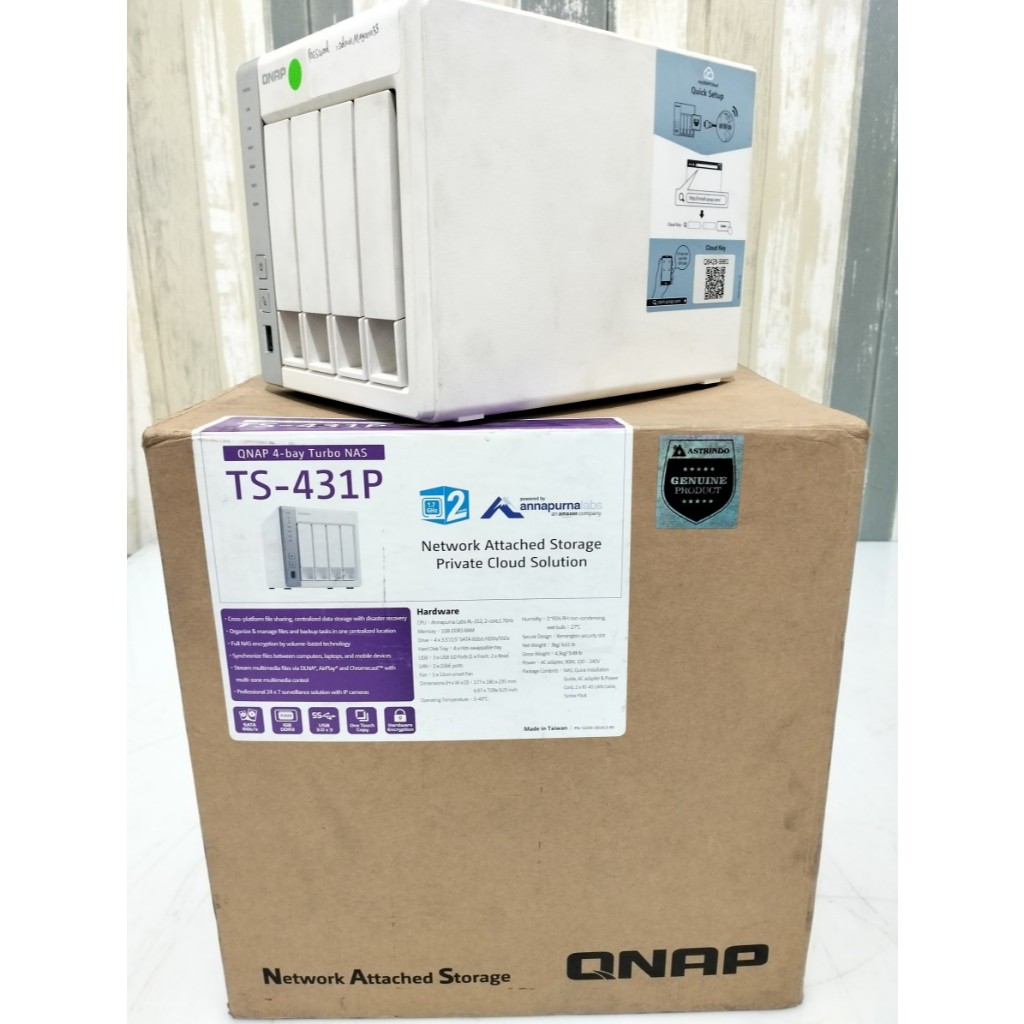 QNAP Network Attached Storage NAS TS-431P