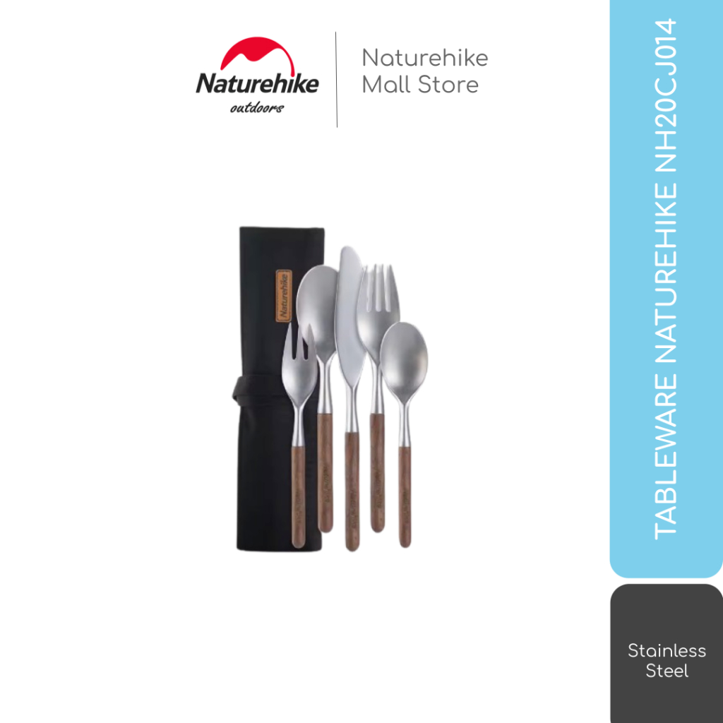 STAINLESS STEEL WOODEN TABLEWARE NATUREHIKE NH20CJ014