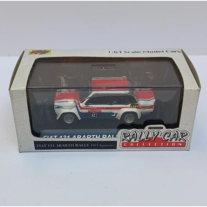 cms cm's fiat 131 abarth rally 1977 sanremo rally car collection diecast 1/64 (t)