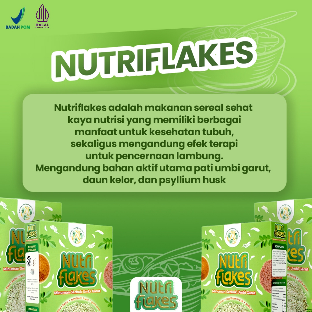 

Forcysn Nutriflakes Sereal Sehat 1 Box Umbi Garut Ampuh Mengatasi Asam Lambung Gerd Dan Maag